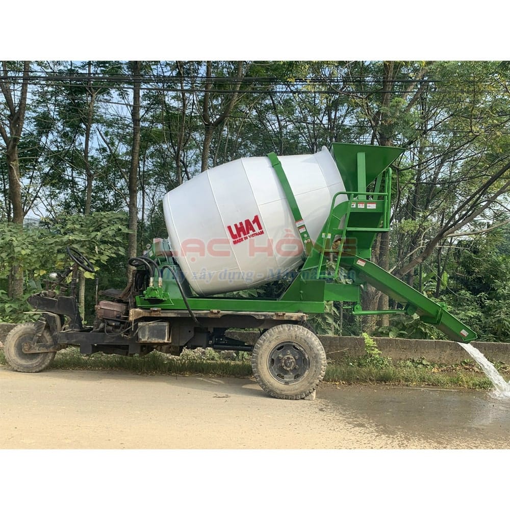 Xe bồn trộn bê tông 1m3