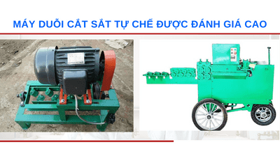 Máy duỗi sắt tự chế được nhiều người đánh giá cao