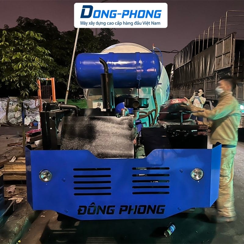 Sử dụng xe bồn trộn bê tông