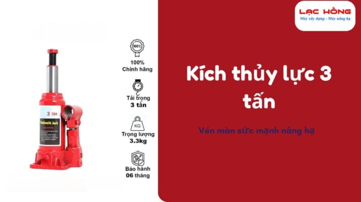 Tìm hiểu về kích thủy lực 3 tấn
