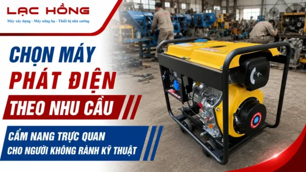 Chọn máy phát điện theo nhu cầu - cẩm nang trực quan Lạc Hồng