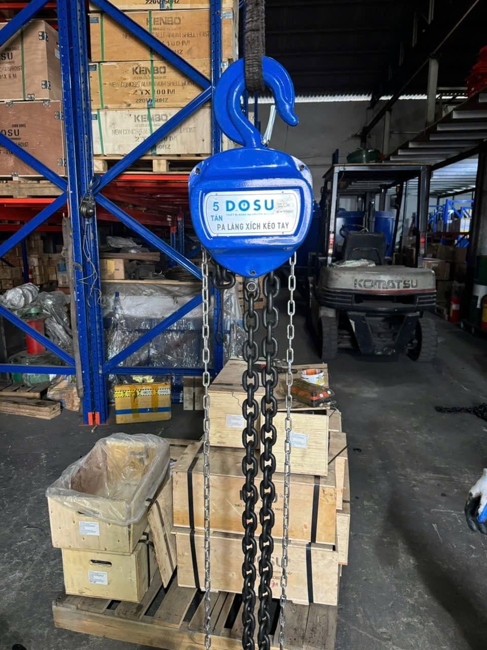 palang xích 20 tấn — Pa lăng xích kéo tay DOSU 10 tấn