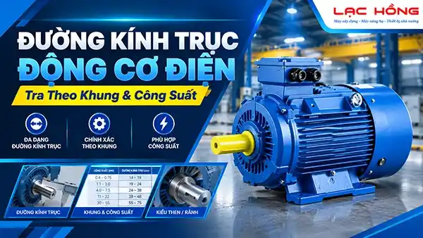 Đường Kính Trục Động Cơ Điện: Tra Theo Khung & Công Suất