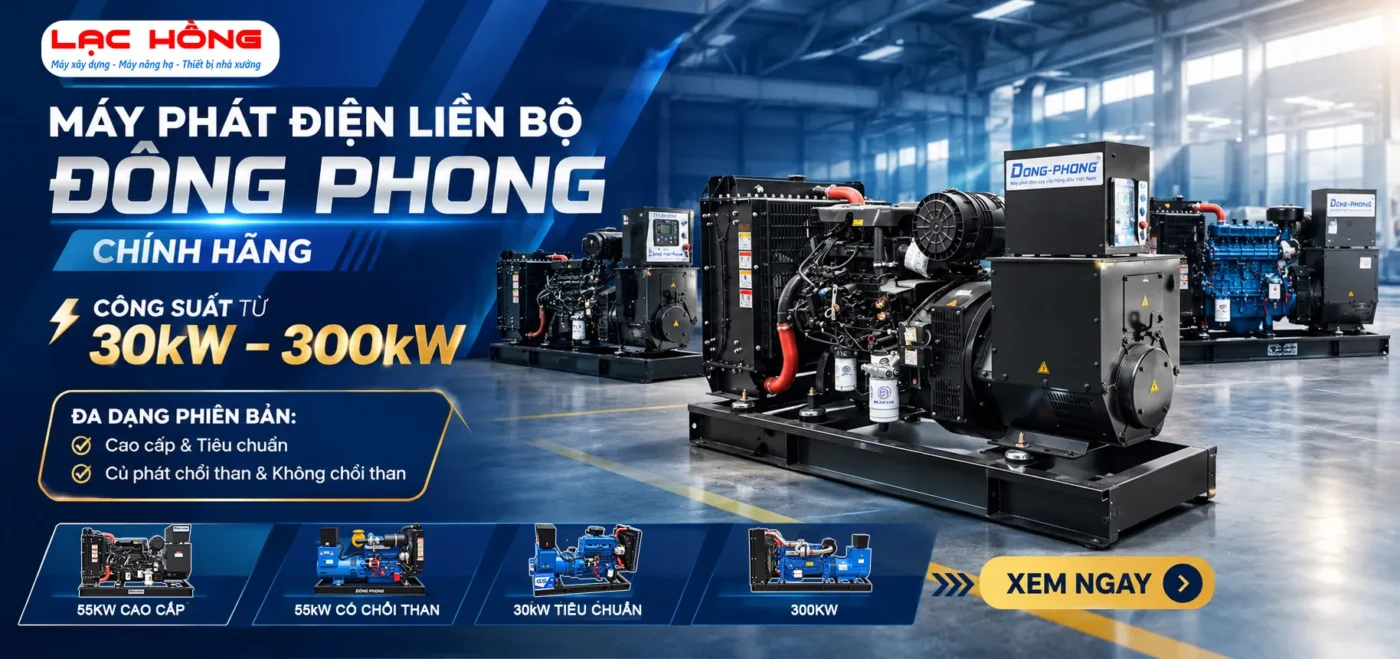 Trang chủ 1 Máy phát điện liền bộ Đông Phong chính hãng công suất 30kW đến 300kW tại Lạc Hồng