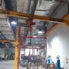 Pa lăng xích điện KENBO 0.5 tấn lắp đặt trên ray di chuyển trong nhà xưởng